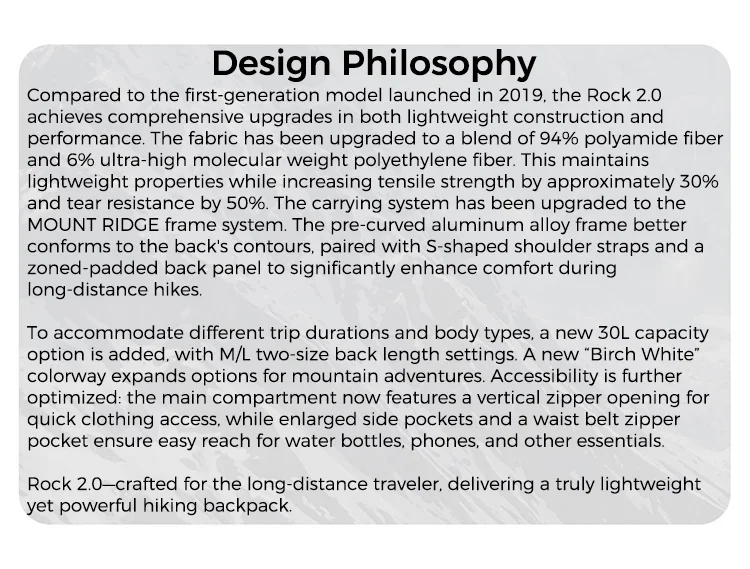 Naturehike Backpack Rock 2.0 Outdoor Men's Women's Hiking Backpack Large Capacity 60+5L Waterproof Climbing Travel Backpack