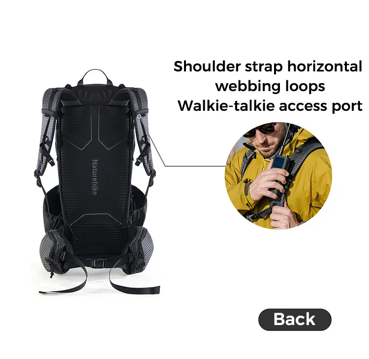 Naturehike Backpack Rock 2.0 Outdoor Men's Women's Hiking Backpack Large Capacity 60+5L Waterproof Climbing Travel Backpack