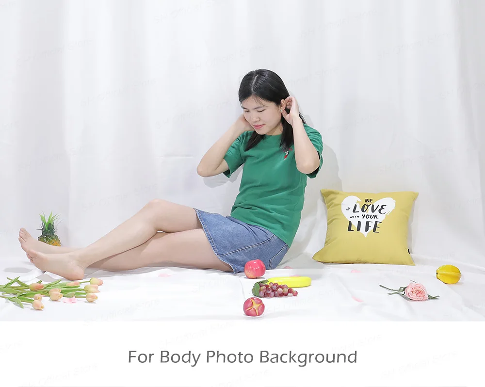 Photography 1.6Mx2M/3M Background Backdrop Cloth Muslin Textile Fabric White Green Screen Chroma Key For Photo Studio Shooting