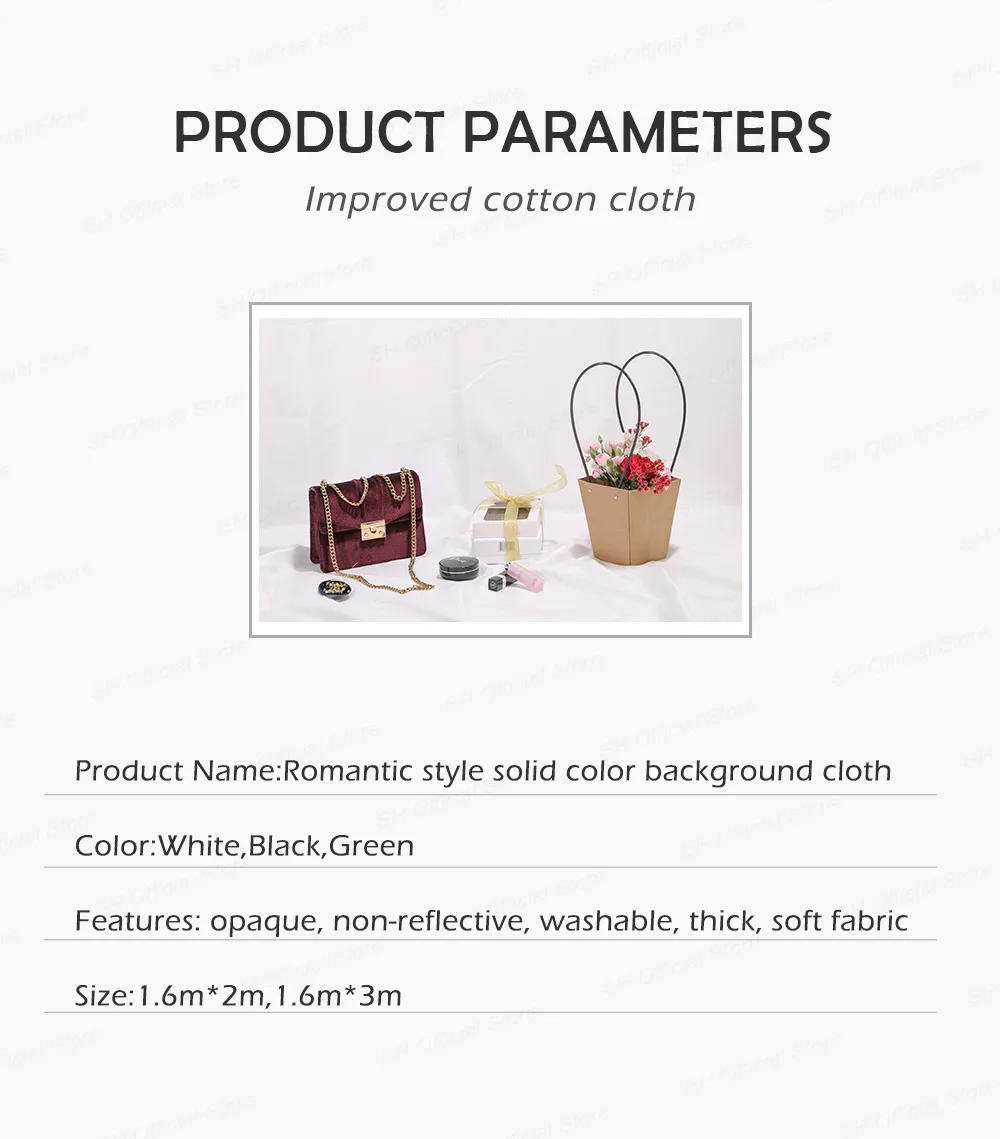 Photography 1.6Mx2M/3M Background Backdrop Cloth Muslin Textile Fabric White Green Screen Chroma Key For Photo Studio Shooting