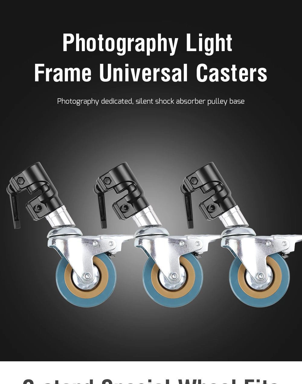 2.6M/8.5FT Stainless Steel Century Foldable Light Stand Tripod Magic Leg Photography C-Stand For Spot Light,Softbox,Photo Studio