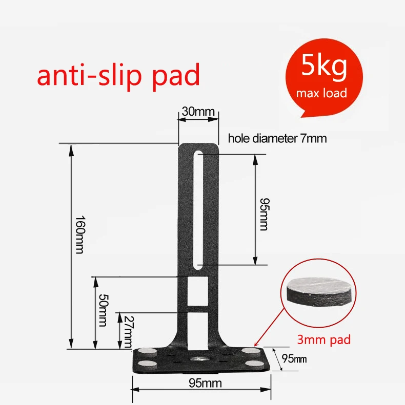 (1 pair=2pcs) SF08 65cm-125cm Adjust Surround Sound Speaker Display Stand Floor 9500S Q90R Q950R Q950A RT5 Z9R Sonos Play 1 / 3