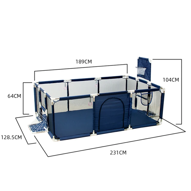 IMBABY Baby Playpen Indoor Baby Playground Park for Baby Corralito Basketball Baby Activity Gym Outdoor Play Groundbox Dry Pool