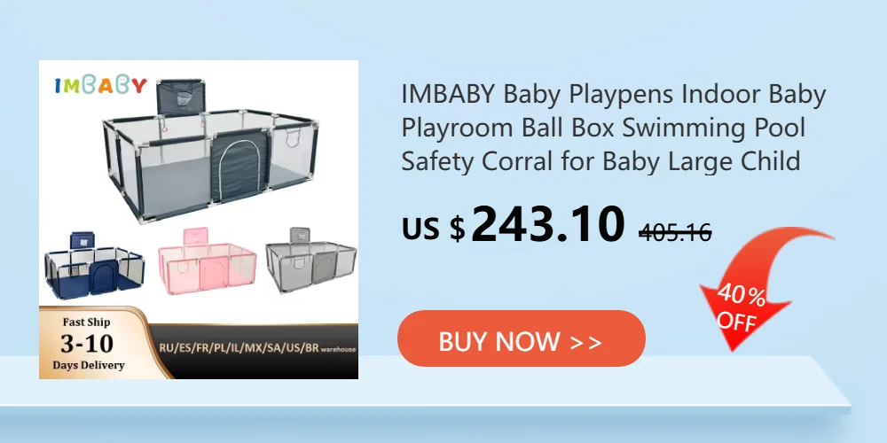 IMBABY Baby Playpen Indoor Baby Playground Park for Baby Corralito Basketball Baby Activity Gym Outdoor Play Groundbox Dry Pool