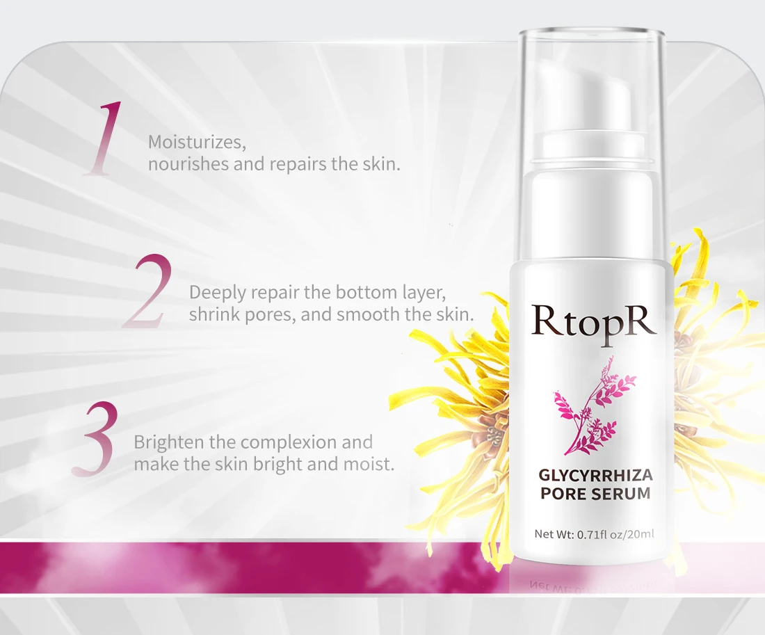 Pore Shrinking Essence Face Repair Essential Oil Repairing Shrinking Pores Whitening Moisturizing Remove Blackheads Face Care
