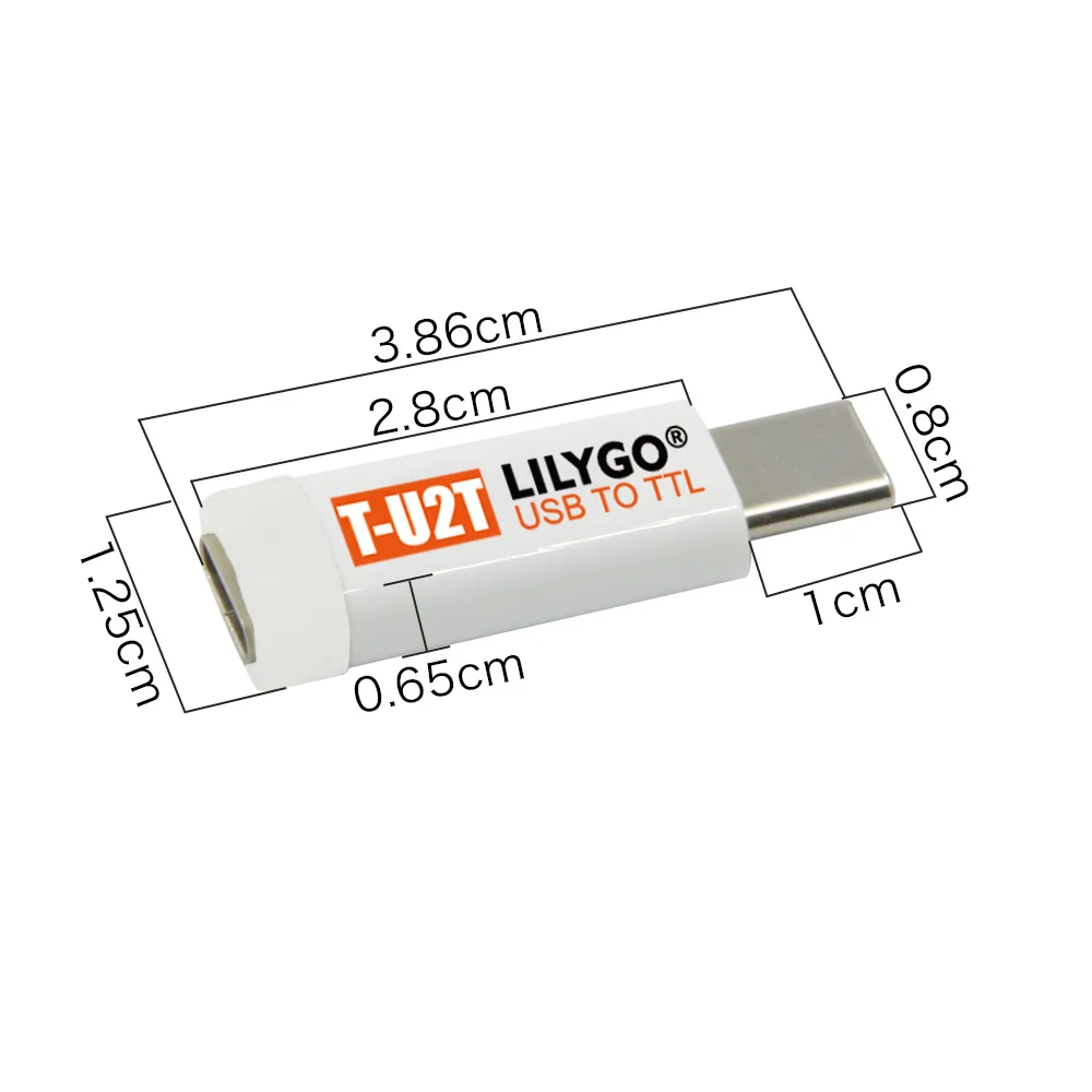 LILYGO® TTGO T-U2T USB To TTL Automatic Downloader CH9102 Programmer Adapter Serial Development Board Open Source Module