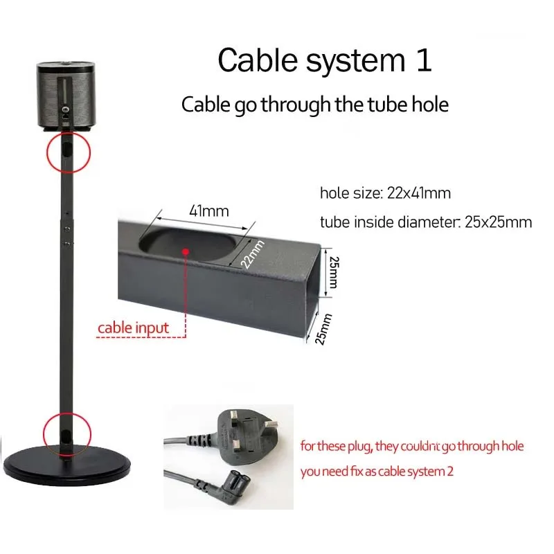 1 Pair=2PC White SF10L 82.5cm-114cm Q930 9500 990C Q990F Q30B Q90B Round Base Adjust Surround Sound Speaker Display Floor Stand