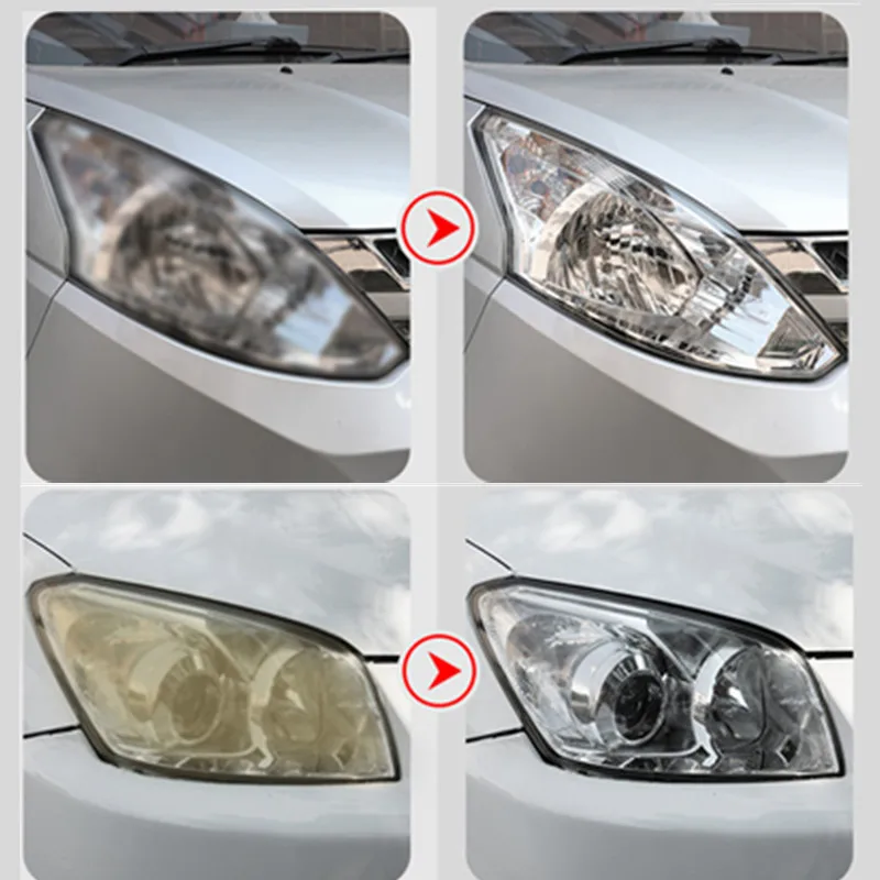 Headlight Polishing Kit Polish Car Headlights 800ML Liquid Polymer Faros Car Headlight Restoration Polish Car Headlamp Polish