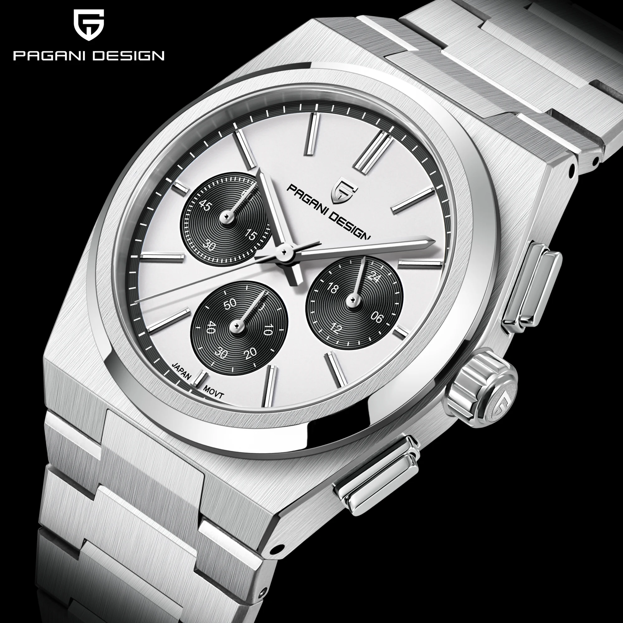 PAGANI DESIGN Men Quartz Watches Sports Waterproof WristWatch for Men Sapphire Glass Automatic Watch Relogio Masculino PD1761