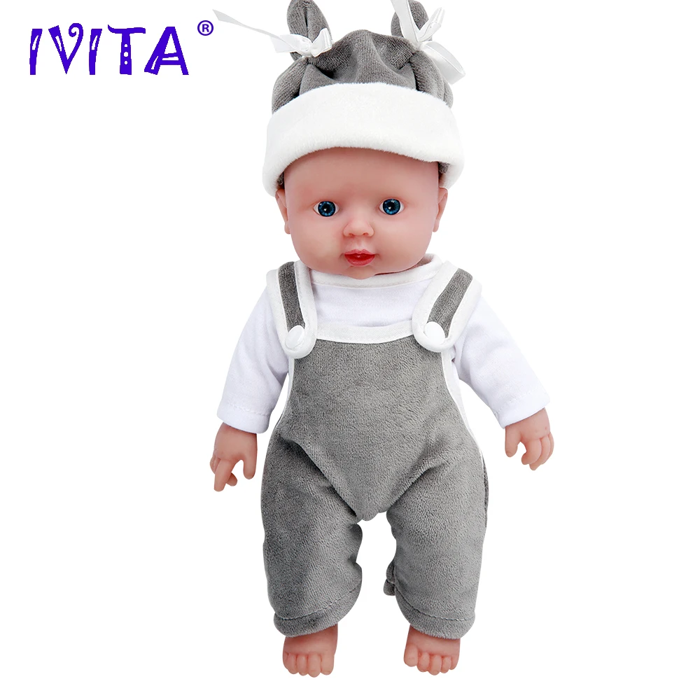 IVITA 100% Silicone Reborn Baby Dolls Painted Realistic Newborn Lifelike Bebe Doll Wholesale Toys for Children Christmas Gift
