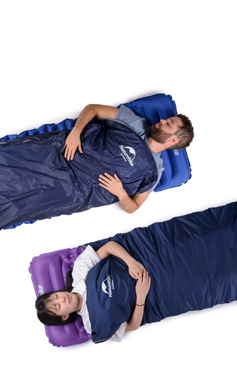 Naturehike LW180 Sleeping Bag Ultralight Waterproof Cotton Sleeping Bag Summer Hiking Camping Sleeping Bag