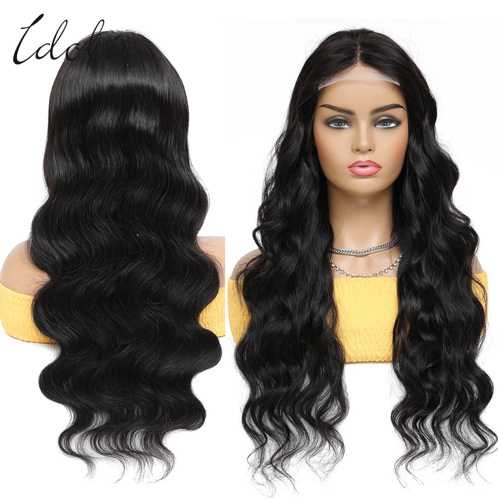 13x4 Body Wave Lace Front Wigs Human Hair Pre Plucked HD Transparent Lace Frontal Wig with Baby Hair 180% Density Gluless Wig
