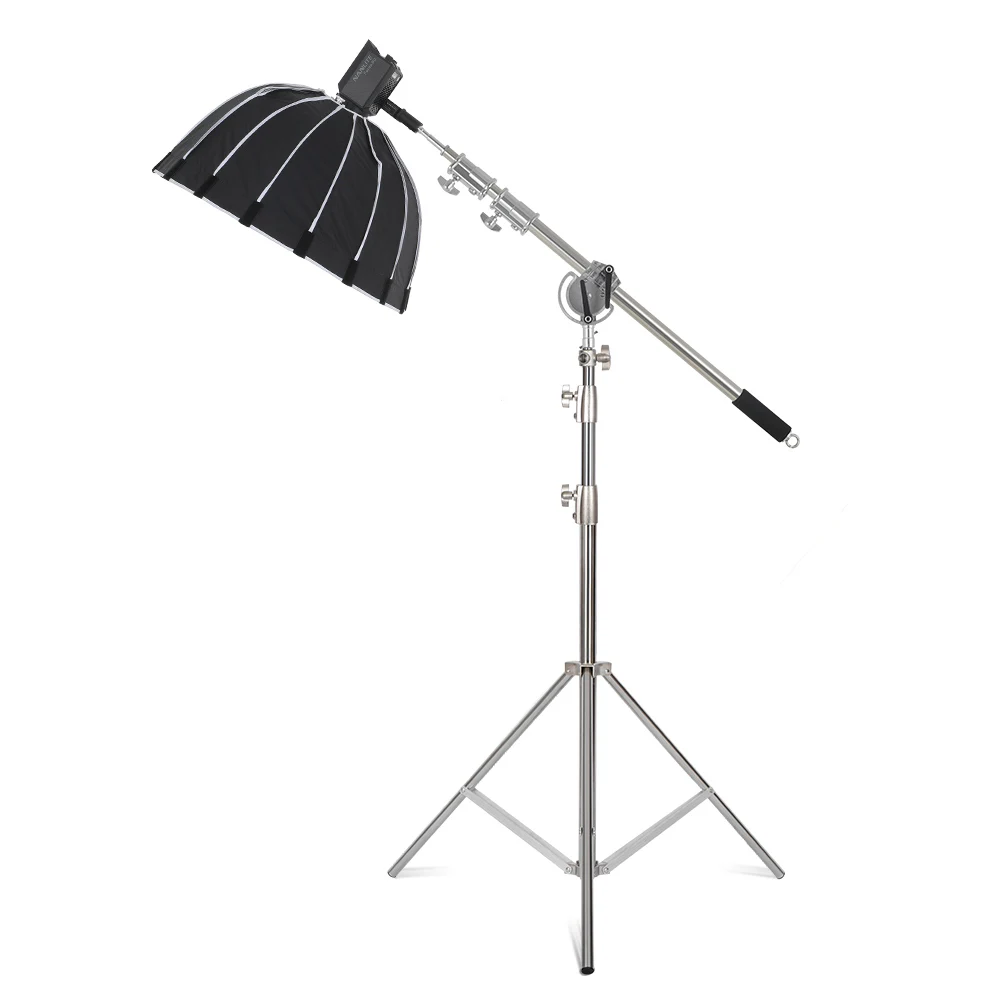 SH 106cm-249cm Stainless Steel Cross Arm Bar With Weight Bag Photo Studio Accessories Extension Rod Photo Studio Kit Light Stand
