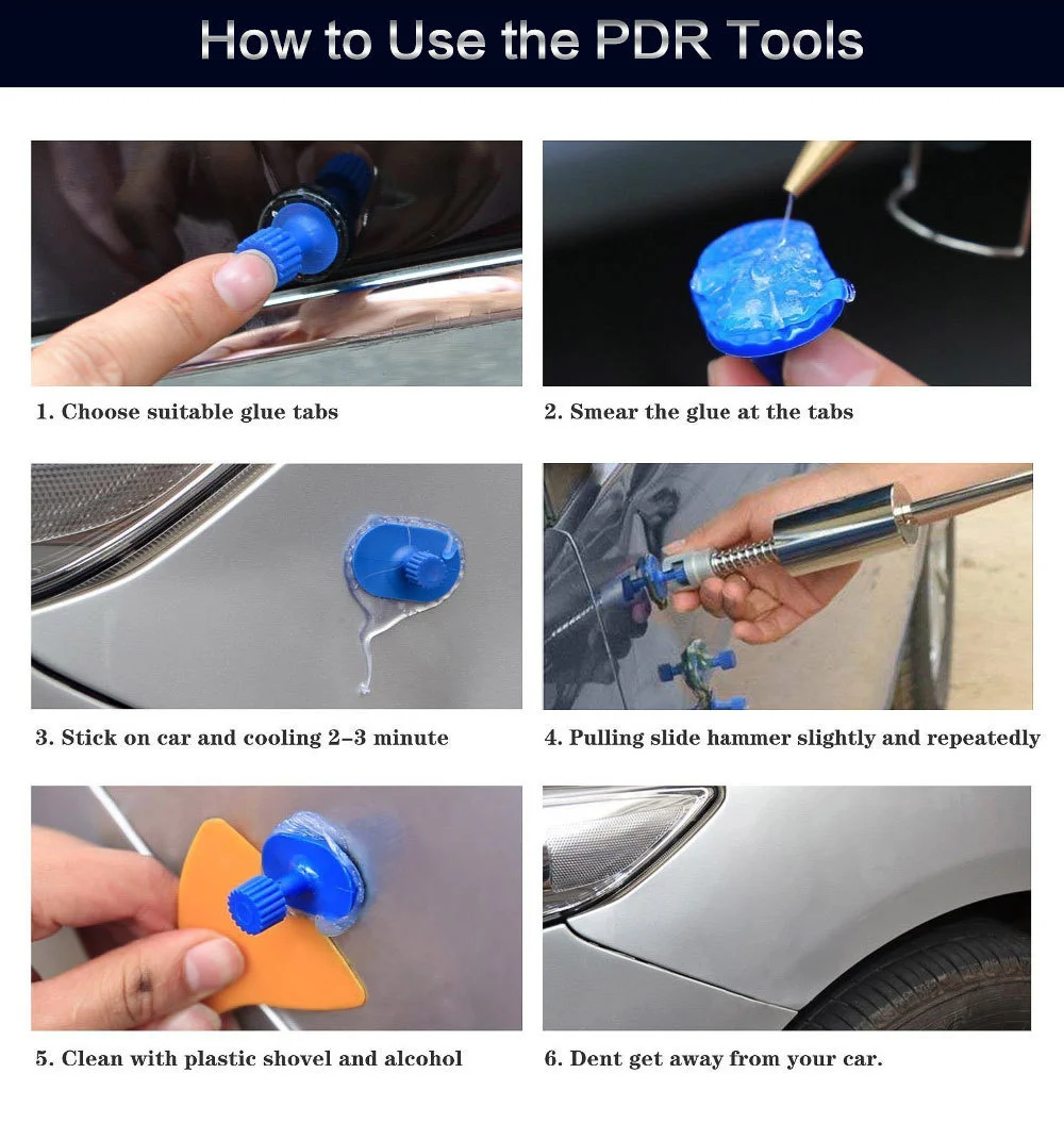 Car dent repair tool Paintless dent repair Suction cup hand tools take out car bowling car dent removal Reverse hammer