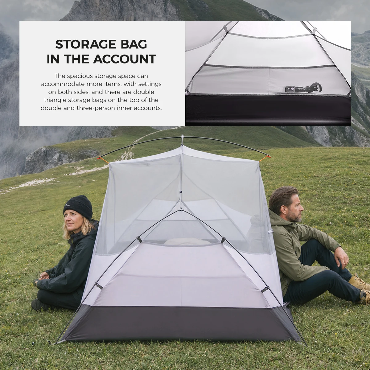 Naturehike Mongar 1 2 3 Base/UL/PRO Camping Tent Ultralight Outdoor Waterproof Hiking Tent 1 2 3 Person Backpacking Tent