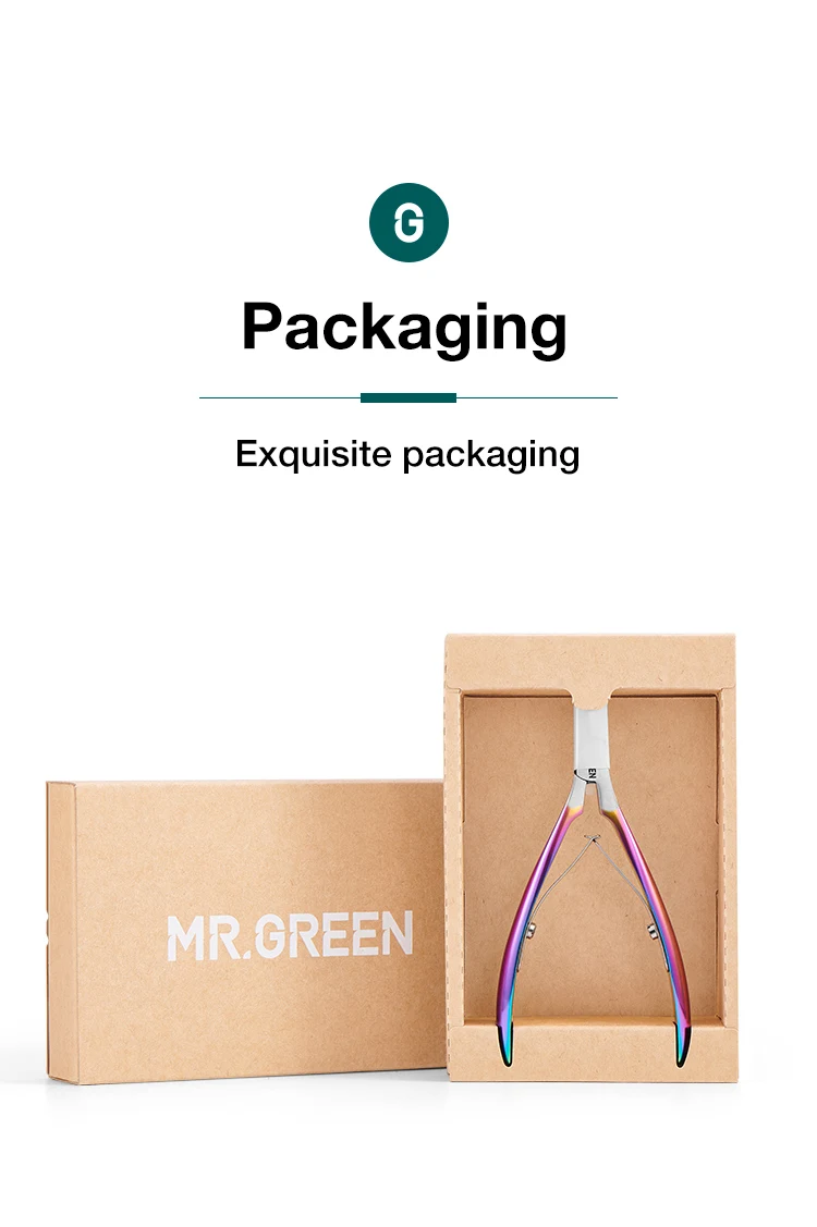MR.GREEN Gorgeous Colorful Cuticle Nippers Cuticle Clippers Nail Manicure Scissors Trimmer Dead Skin Remover Stainless Stee Tool
