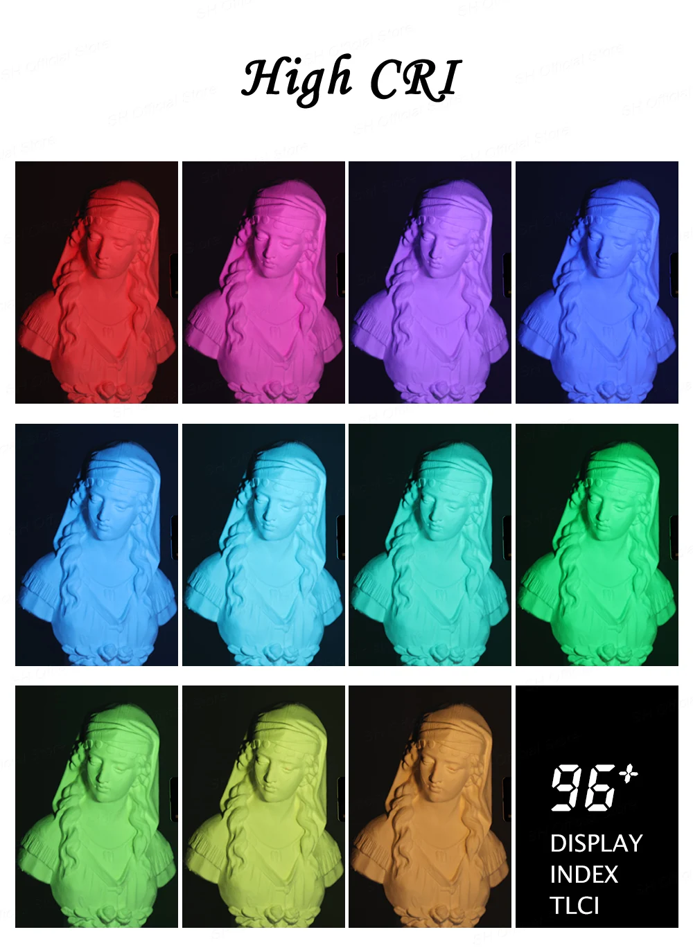 SH W140 RGB Video Light 2500-9000K LED Camera Light 3100mAh With Diffuser Effect Vlog Fill Light Photography Lighting