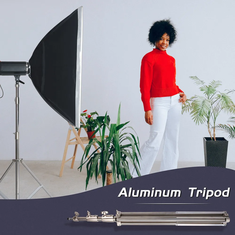Stainless Steel Big Tripod 2/2.8/3.2M Foldable Light Super Stand Tripod Photography C-Stand For Spot Light Softbox Photo Studio