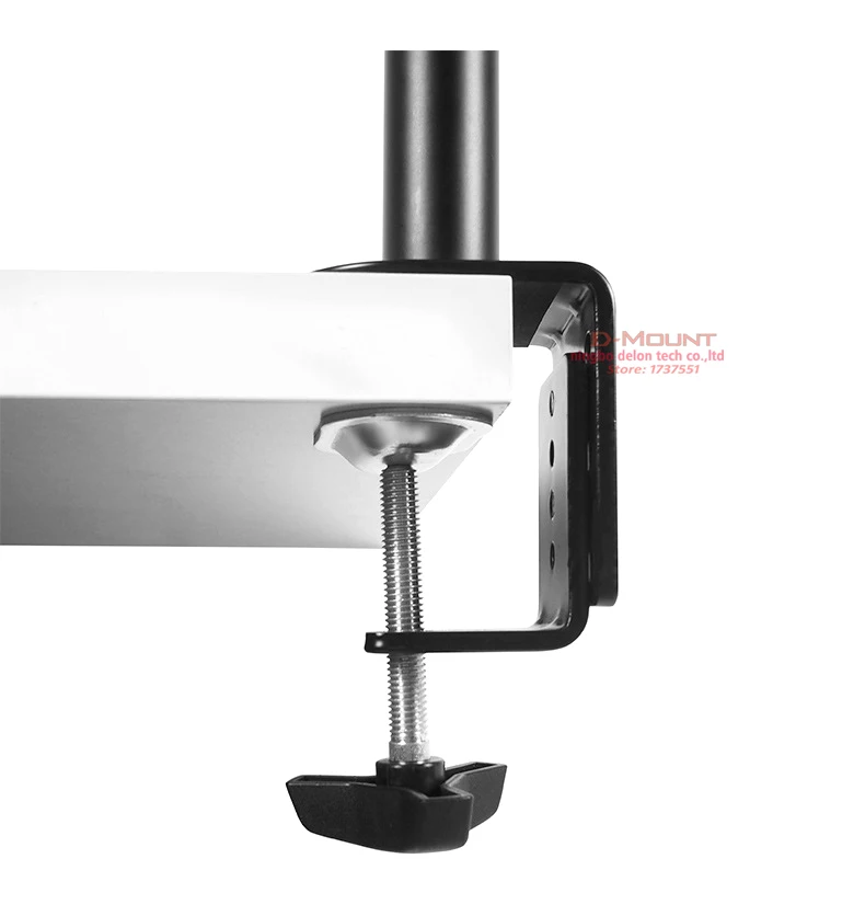 (80cm) DL-T902-280II Full Motion Dual Monitor Desktop Stand Holder 10'-27' Clamp Grommet Hole Base PC Mount Foldable Arm 12kg