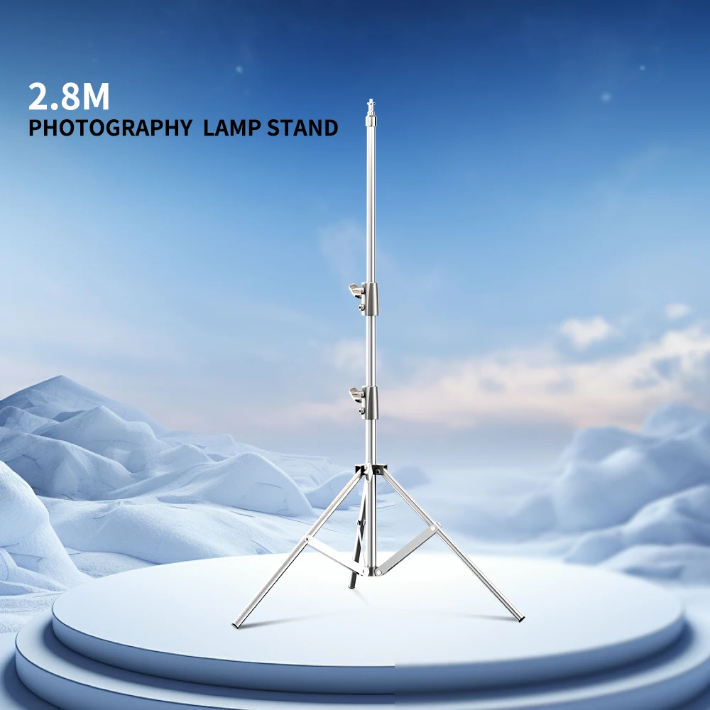 Photographic Equipment Professional Stainless Steel 2.8-3.3m Heavy Duty Light Stand Studio Softbox Heavy Duty Tripod Carrybag