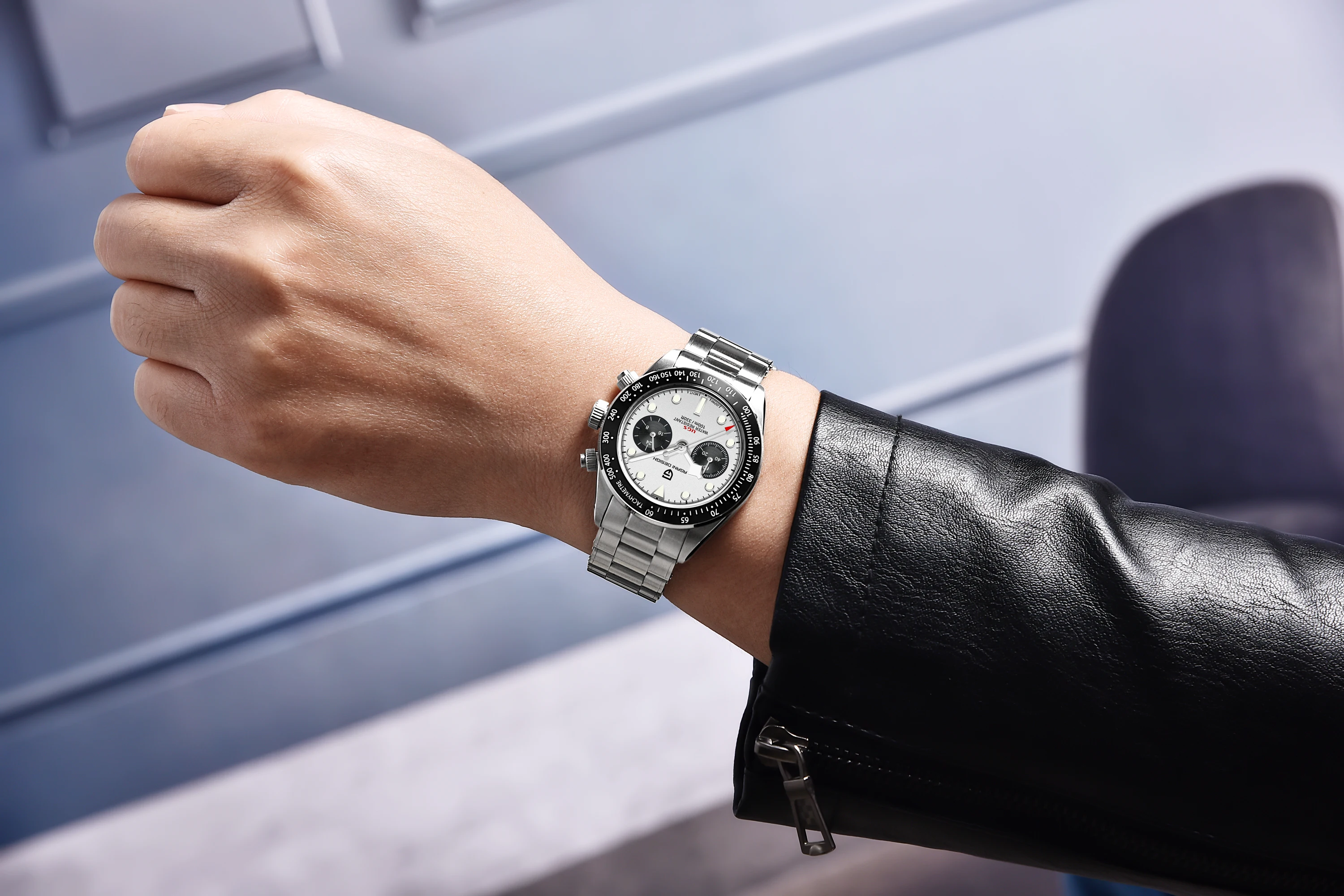 PAGANI DESIGN 2026 New BB Panda Retro Sport Chronograph Luxury Quartz Watch For Men Sapphire mirror 10Bar Waterproof Wrist Watch