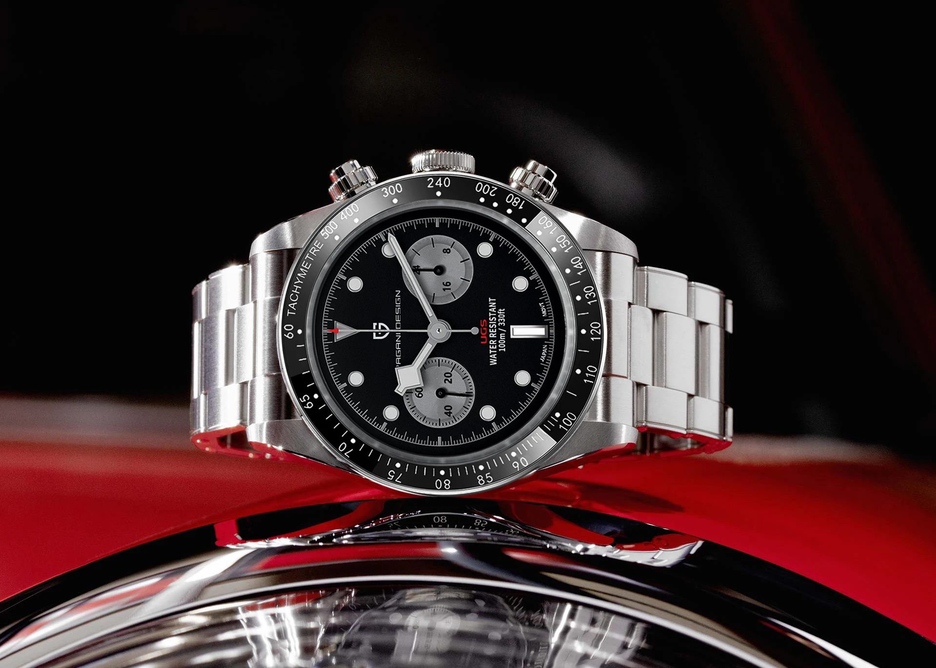 PAGANI DESIGN 2026 New BB Panda Retro Sport Chronograph Luxury Quartz Watch For Men Sapphire mirror 10Bar Waterproof Wrist Watch