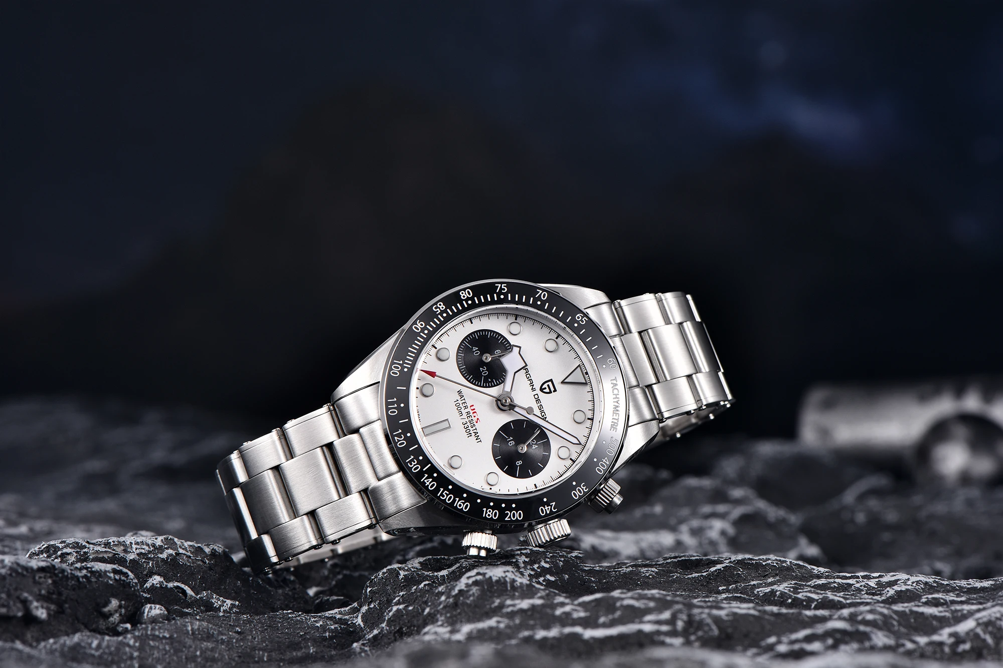 PAGANI DESIGN 2026 New BB Panda Retro Sport Chronograph Luxury Quartz Watch For Men Sapphire mirror 10Bar Waterproof Wrist Watch