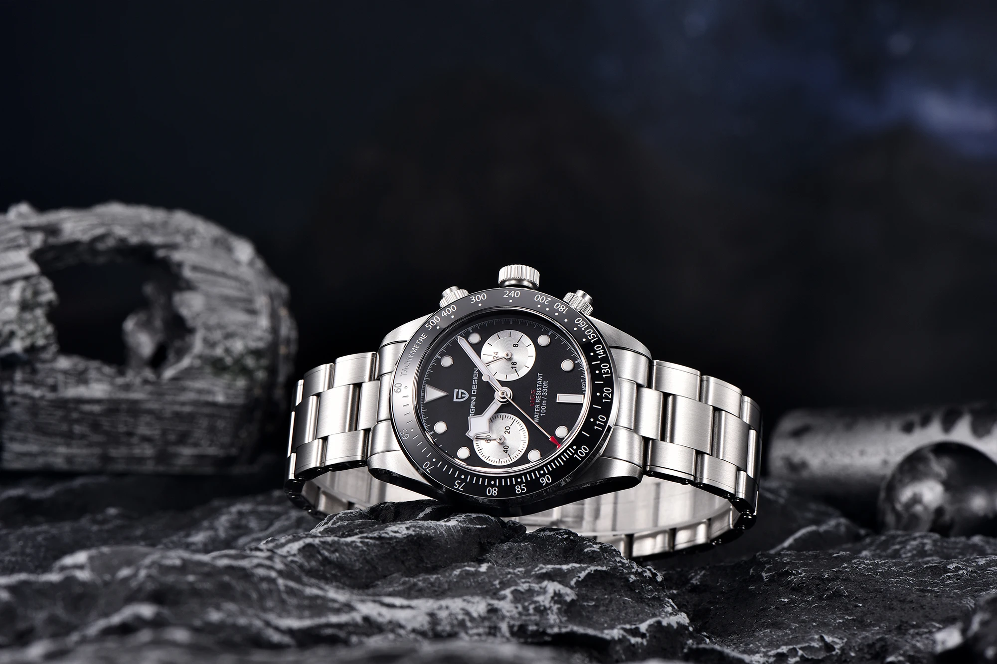 PAGANI DESIGN 2026 New BB Panda Retro Sport Chronograph Luxury Quartz Watch For Men Sapphire mirror 10Bar Waterproof Wrist Watch