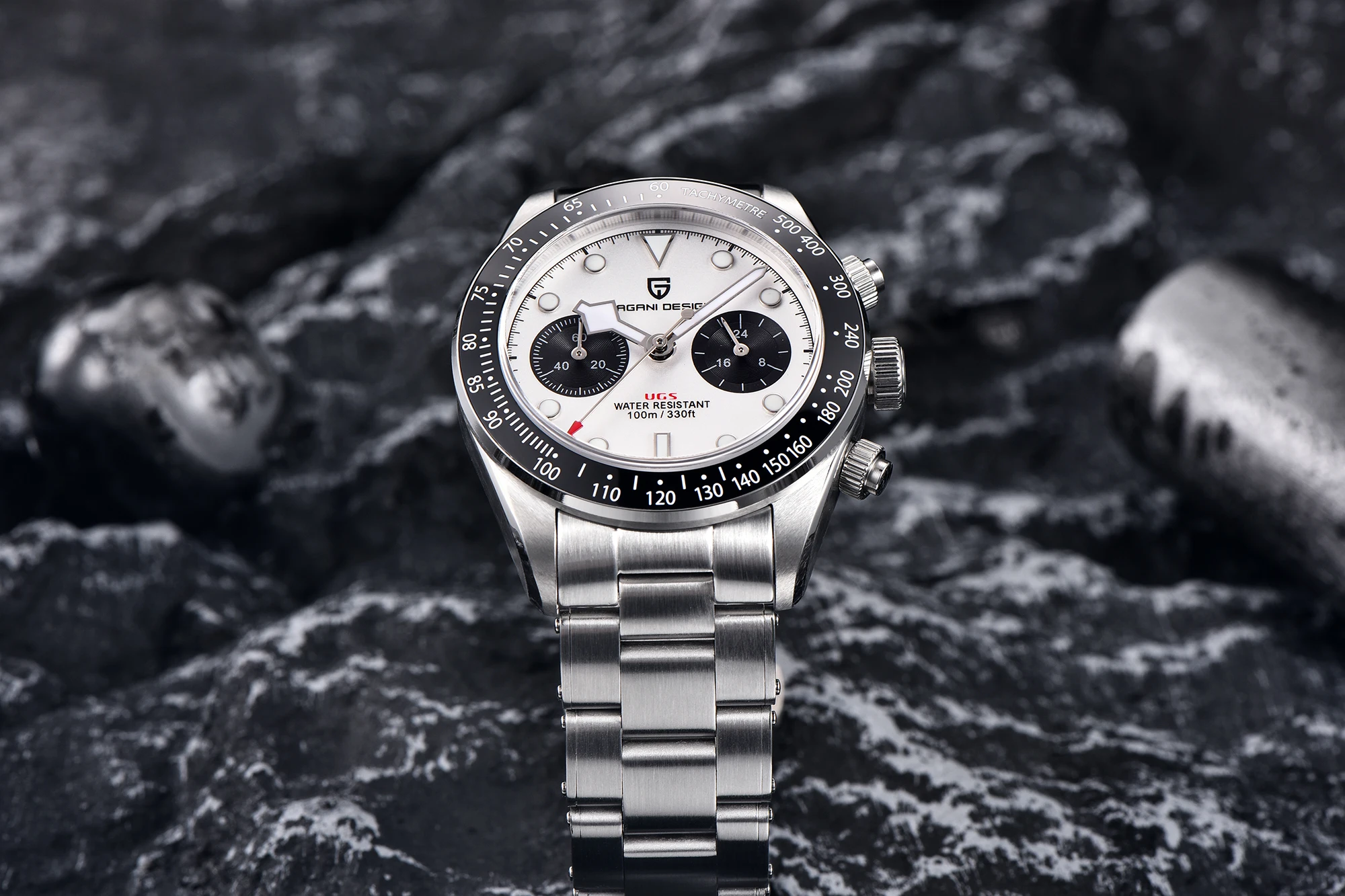 PAGANI DESIGN 2026 New BB Panda Retro Sport Chronograph Luxury Quartz Watch For Men Sapphire mirror 10Bar Waterproof Wrist Watch