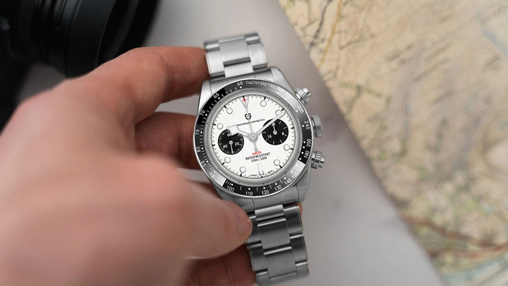 PAGANI DESIGN 2026 New BB Panda Retro Sport Chronograph Luxury Quartz Watch For Men Sapphire mirror 10Bar Waterproof Wrist Watch