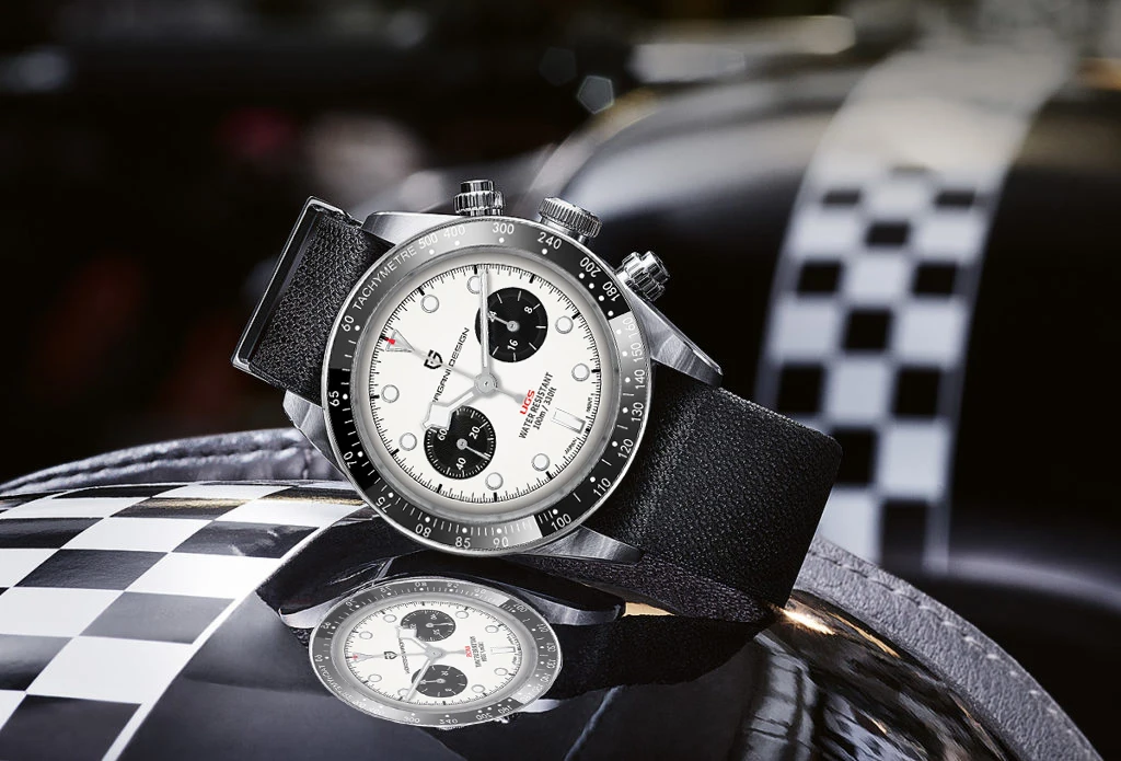 PAGANI DESIGN 2026 New BB Panda Retro Sport Chronograph Luxury Quartz Watch For Men Sapphire mirror 10Bar Waterproof Wrist Watch