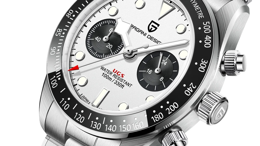 PAGANI DESIGN 2026 New BB Panda Retro Sport Chronograph Luxury Quartz Watch For Men Sapphire mirror 10Bar Waterproof Wrist Watch