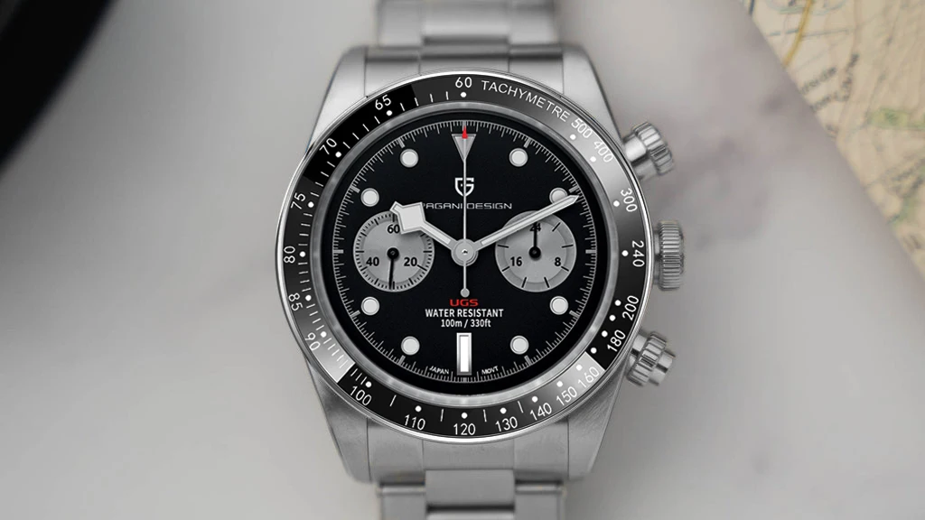 PAGANI DESIGN 2026 New BB Panda Retro Sport Chronograph Luxury Quartz Watch For Men Sapphire mirror 10Bar Waterproof Wrist Watch