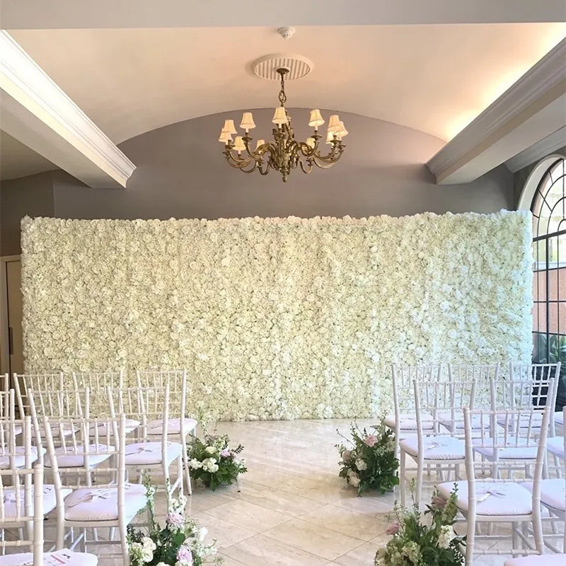 Wedding Decorative Flower Wall Artificial Silk Flowers Home Decoration Accessories Party Backdrop Photography Props Customized