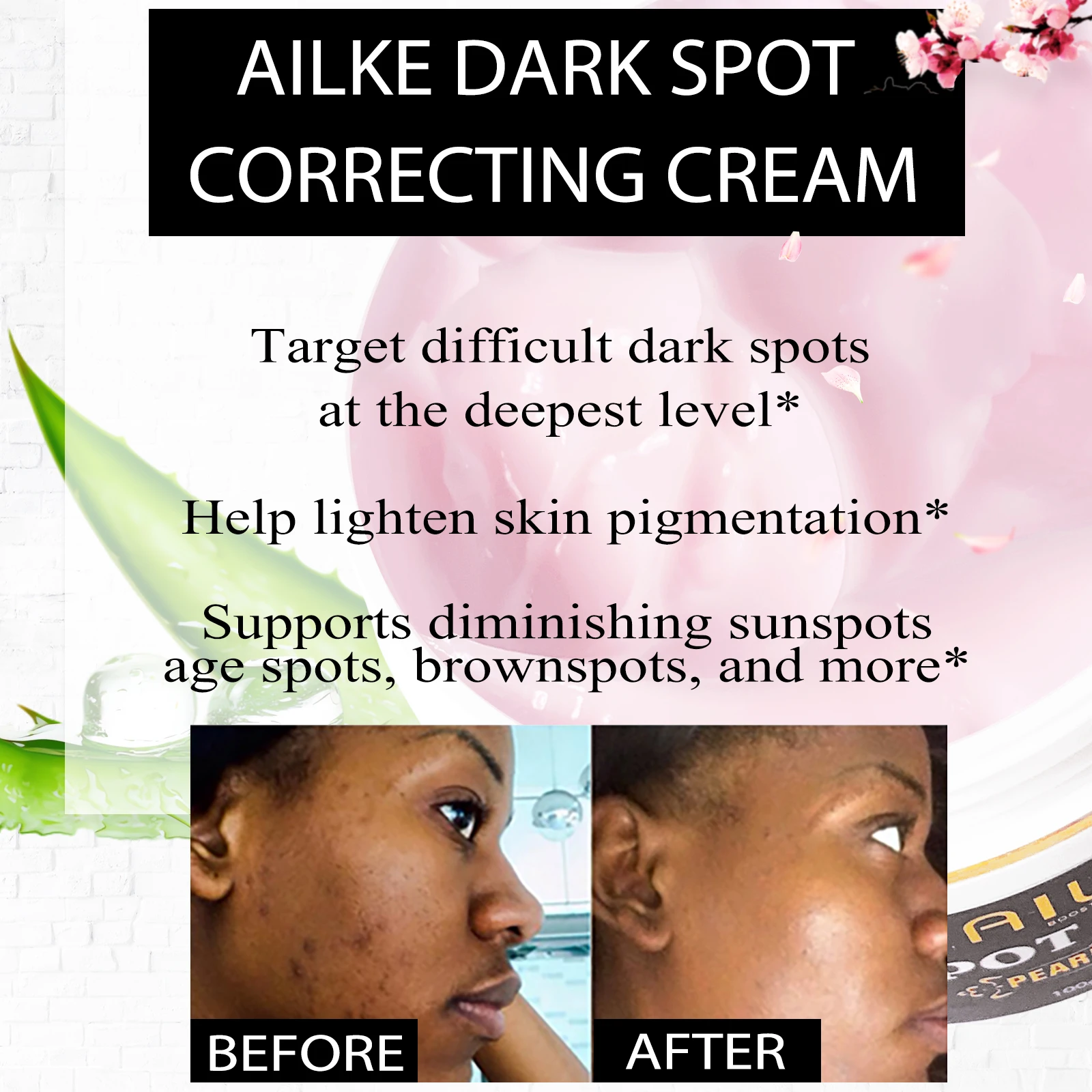 AILKE Collagen Whitening Set, Lightening, Moisturizing, Hydrating, Anti Dark Spots, Hyperpigmentation, For All Skin Types