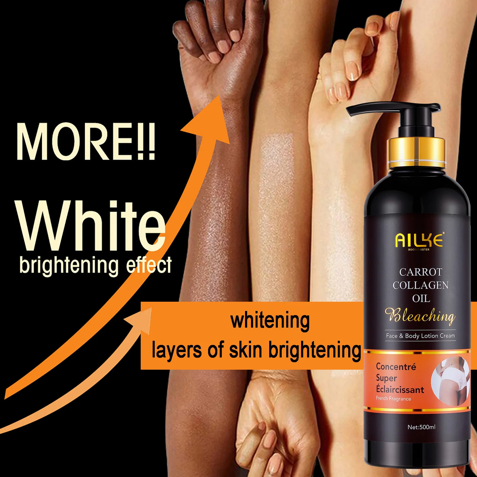 AILKE Collagen Whitening Set, Lightening, Moisturizing, Hydrating, Anti Dark Spots, Hyperpigmentation, For All Skin Types