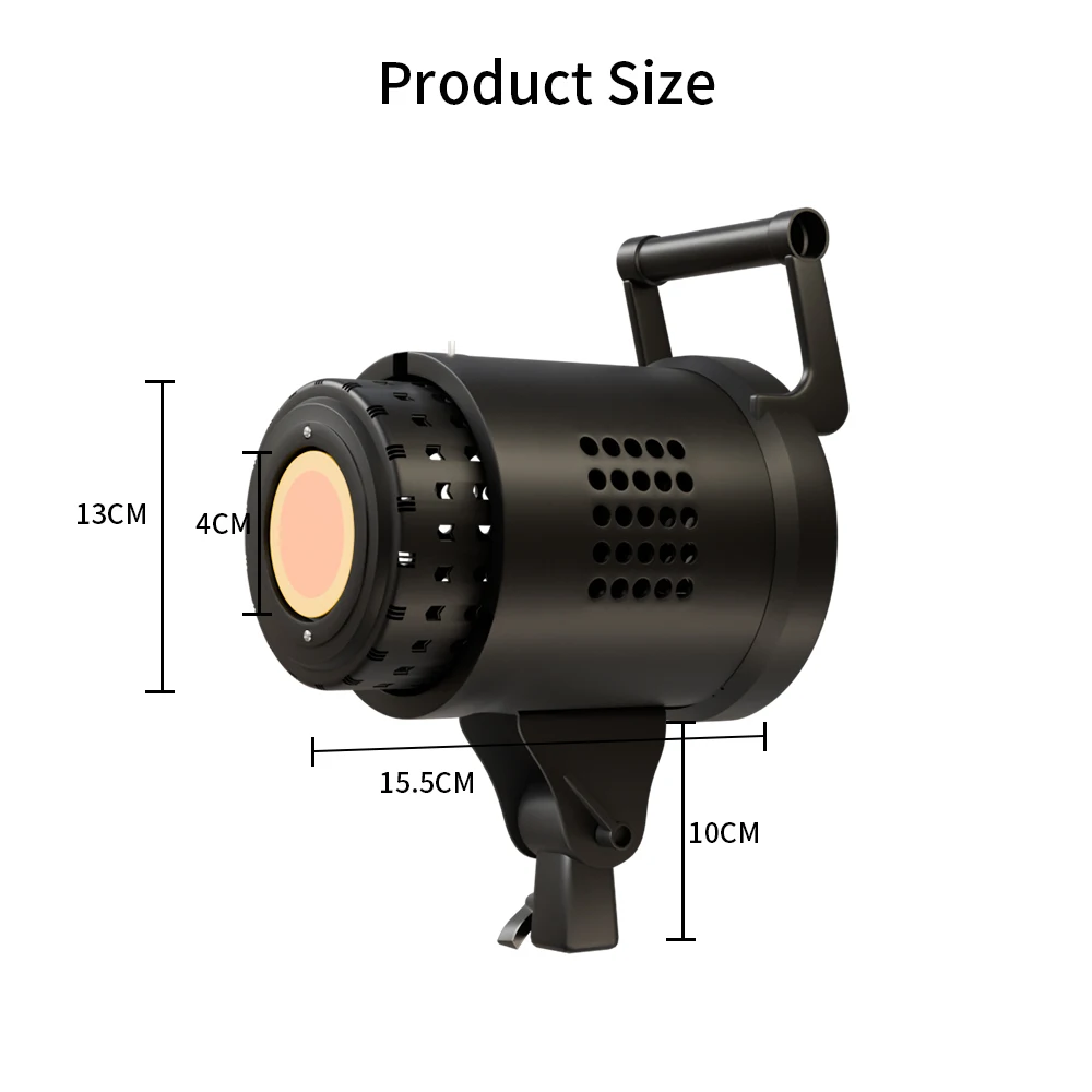 Bowens Video Studio Kit 115W Photography COB Light Dimmable Kit LED Lamp Flash Studio 220VLighting 3000-6000K 3 Color