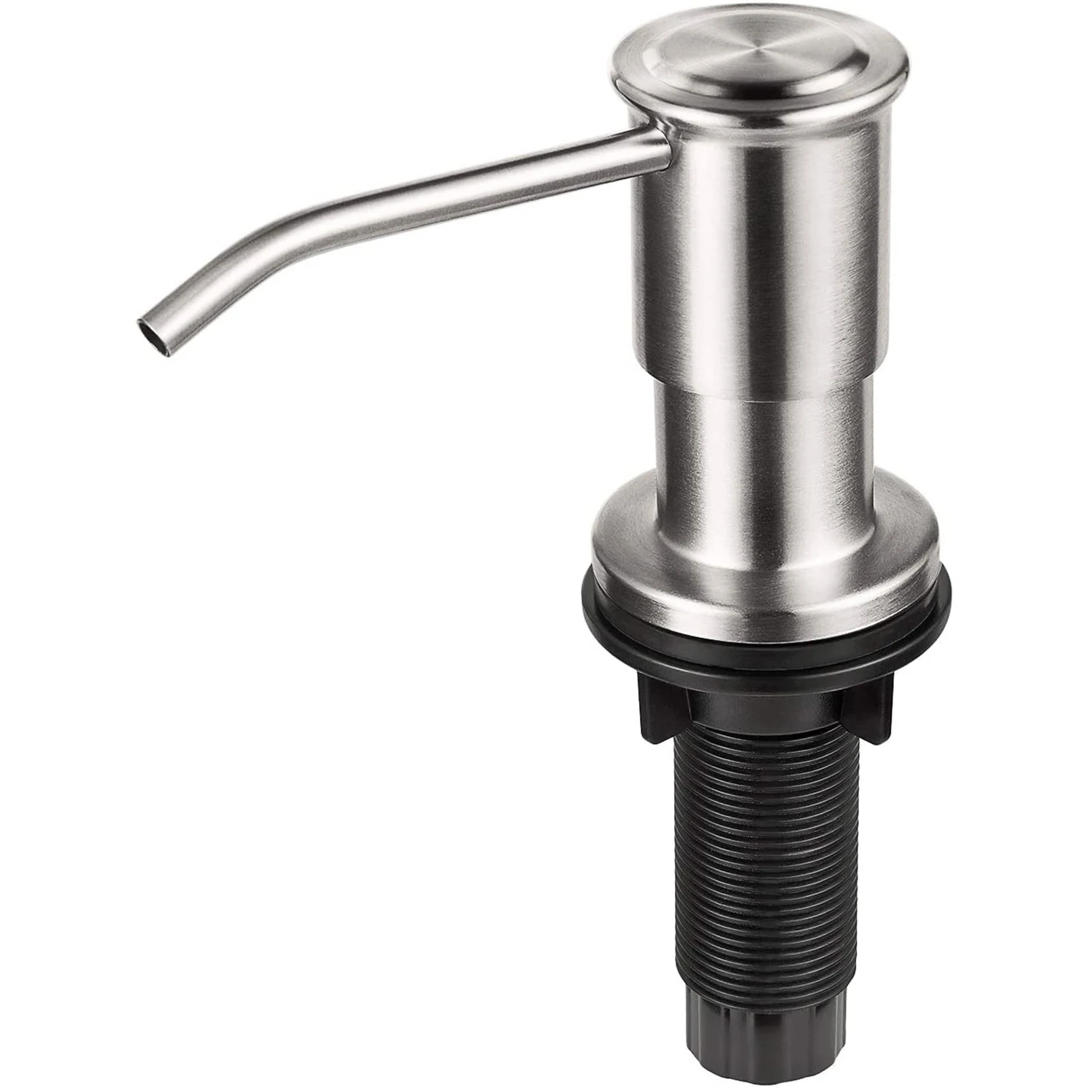 Samodra Liquid Soap Dispensers With 500ml Bottle Stainless Steel Pump For Kitchen Sink Built In Chrome/Nickel Dispenser Soap