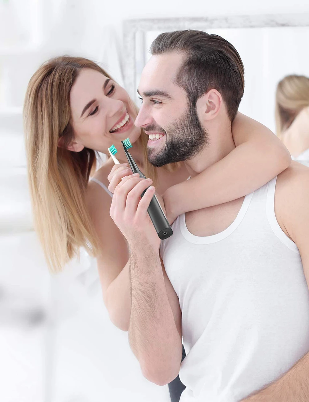 Fairywill FW-507 Sonic Electric Toothbrush 5 Modes USB Charger Tooth Brushes Replacement Timer Sonic Toothbrush 8 Brush Heads