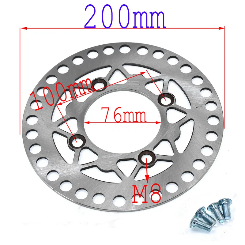 180mm 190mm 200mm 210mm 220mm 230mm Front Rear disc brake disc plate for Motorcycle KAYO BSE 125cc 140cc 160cc pocket dirt bike
