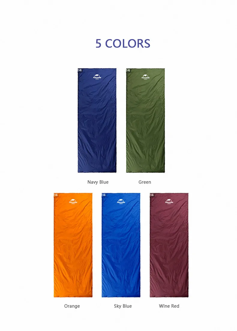 Naturehike Sleeping Bag Ultralight LW180 Waterproof Sleeping Bag Nature Hike Summer Hiking Camping Sleeping Bag