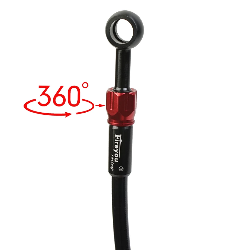 Motorcycle Master Cylinder Lever Hydraulic Clutch Oil Hose Line Pipe Rear Foot Brake Pull Rod Atv Dirt Pit Bike Braided Tubing