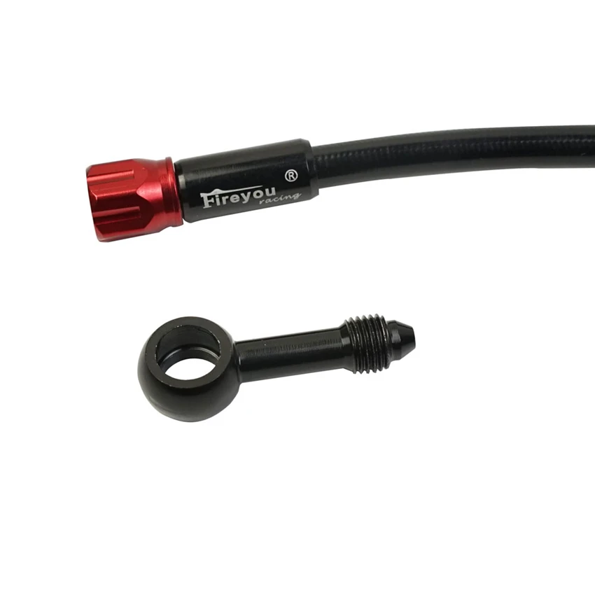 Motorcycle Master Cylinder Lever Hydraulic Clutch Oil Hose Line Pipe Rear Foot Brake Pull Rod Atv Dirt Pit Bike Braided Tubing