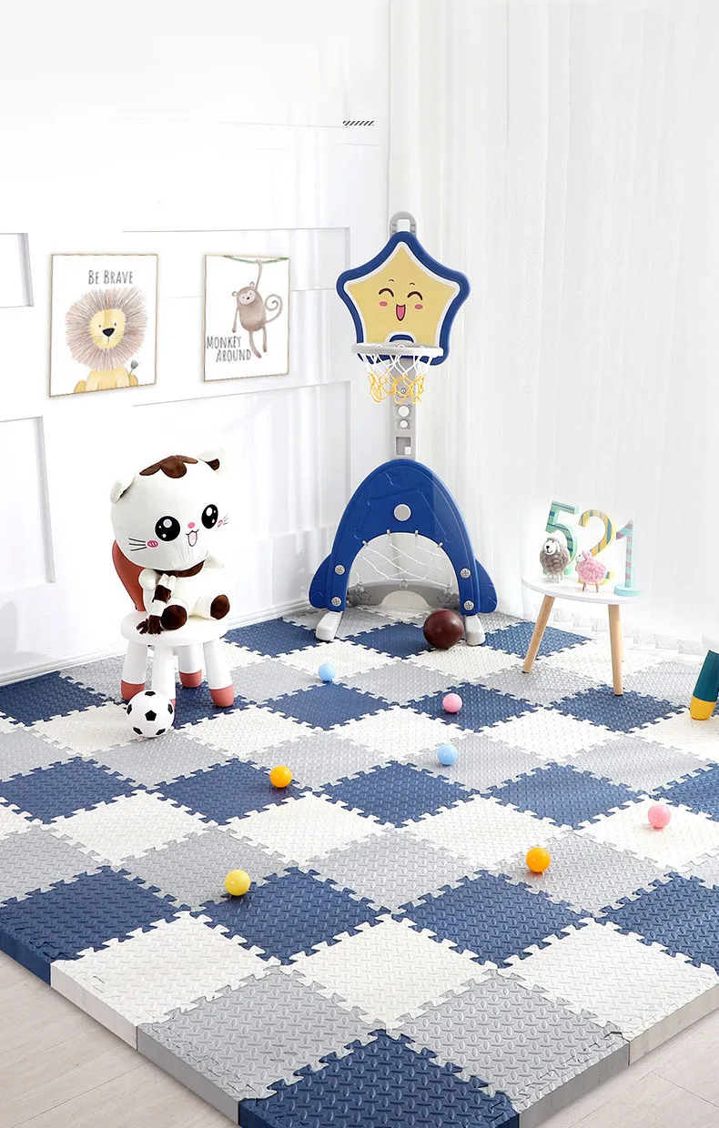 30x30cm Floor Mat For Children Thick Baby Play Mat Kids Carpet Puzzle Mats EVA Foam Rug Children Room Activities Mat For Baby