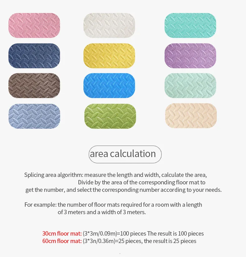 30x30cm Floor Mat For Children Thick Baby Play Mat Kids Carpet Puzzle Mats EVA Foam Rug Children Room Activities Mat For Baby