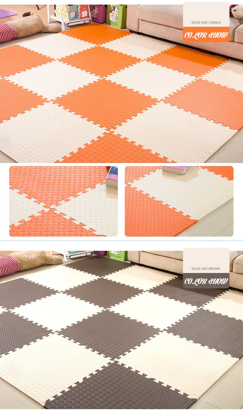 30x30cm Floor Mat For Children Thick Baby Play Mat Kids Carpet Puzzle Mats EVA Foam Rug Children Room Activities Mat For Baby