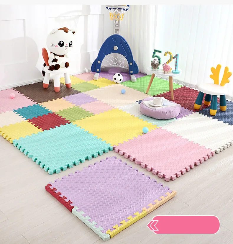 30x30cm Floor Mat For Children Thick Baby Play Mat Kids Carpet Puzzle Mats EVA Foam Rug Children Room Activities Mat For Baby