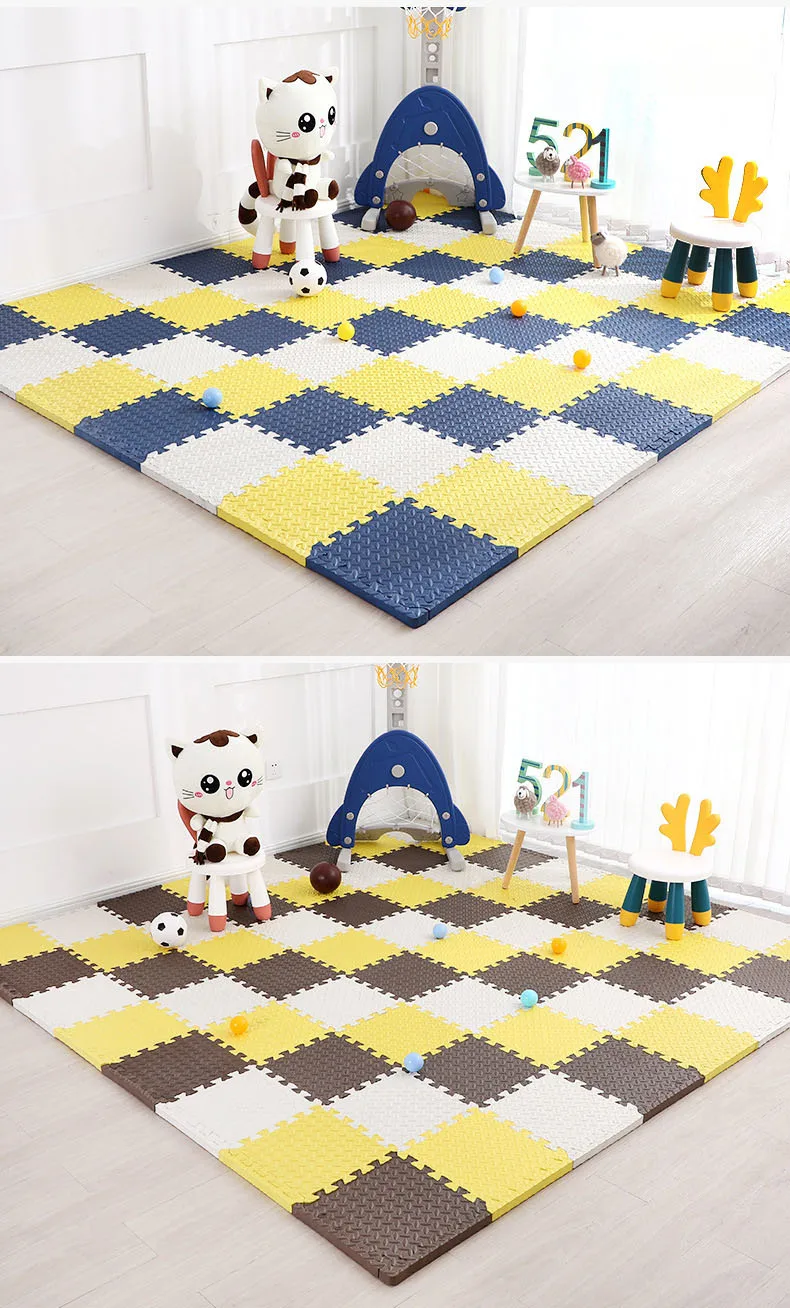 30x30cm Floor Mat For Children Thick Baby Play Mat Kids Carpet Puzzle Mats EVA Foam Rug Children Room Activities Mat For Baby