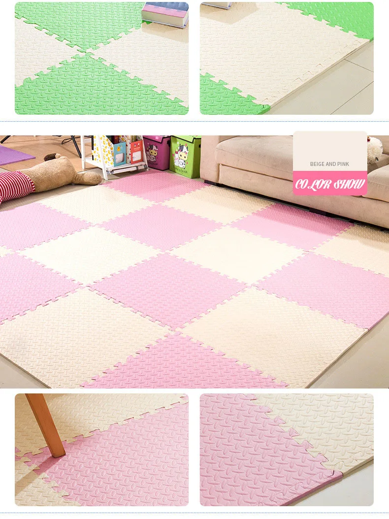 30x30cm Floor Mat For Children Thick Baby Play Mat Kids Carpet Puzzle Mats EVA Foam Rug Children Room Activities Mat For Baby
