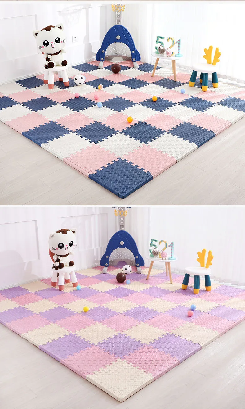 30x30cm Floor Mat For Children Thick Baby Play Mat Kids Carpet Puzzle Mats EVA Foam Rug Children Room Activities Mat For Baby